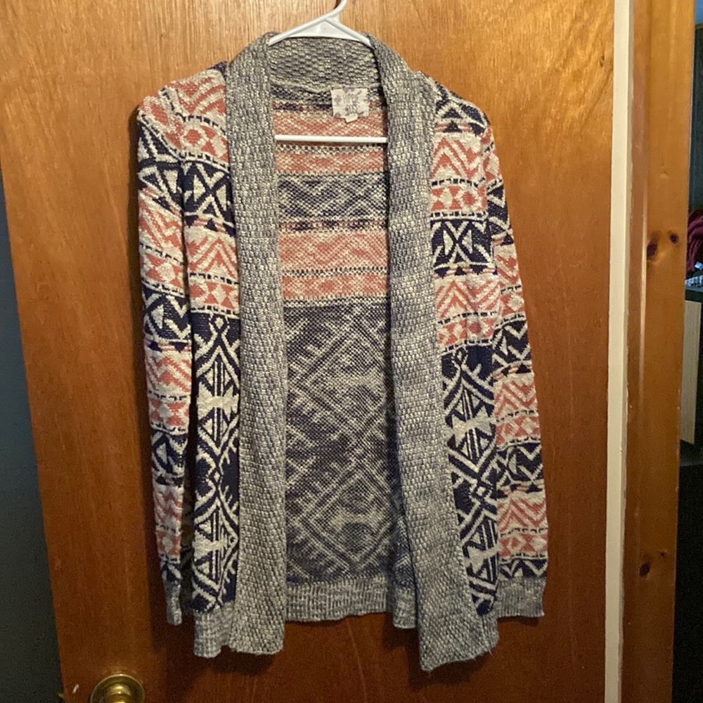 Hippie Rose Tribal Print Cardigan